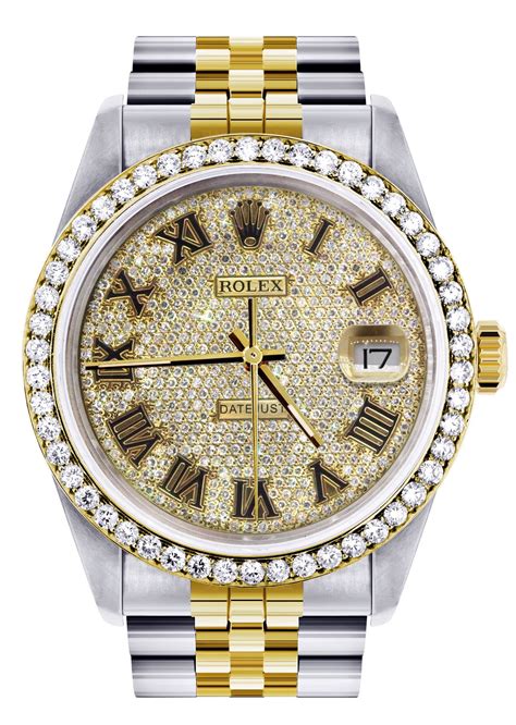 diamond gold rolex watch price|Rolex watch diamond bezel prices.